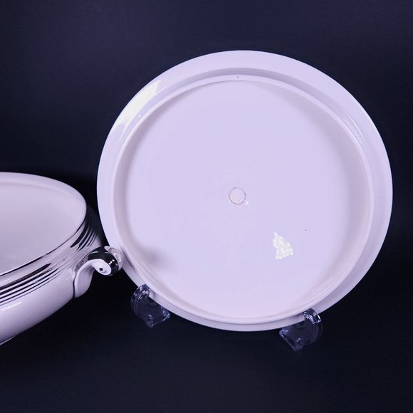 Vintage Homer Laughlin Eggshell Nautilus USA F40N5 Serving Dish with Lid - Picture 3 of 6